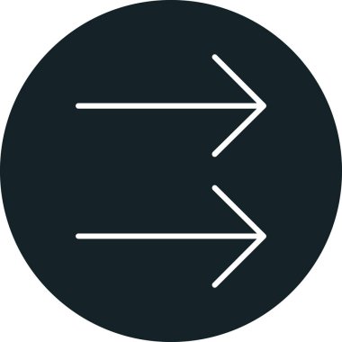 ok simgesi, basit vektör illüstrasyonu