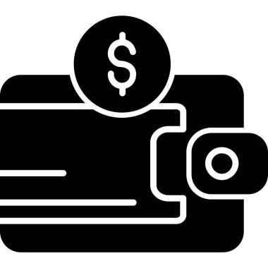 Para simgesi, basit vektör çizim