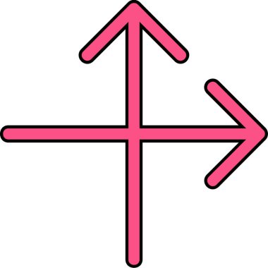 Oklar. Web simgesi basit illüstrasyon