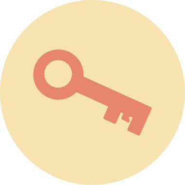 Anahtar. Web simgesi basit tasarım