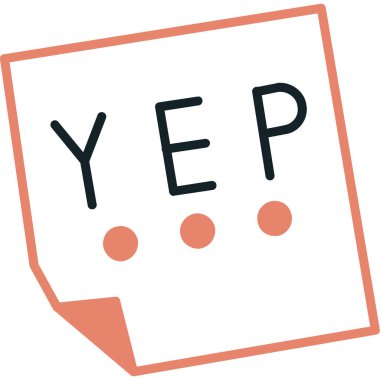 Öyle mi? Web simgesi basit illüstrasyon