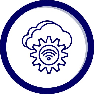 Moda tarzı izole edilmiş arkaplanda bulut teknolojisi simgesi