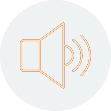 ses simgesi vektör illüstrasyonu