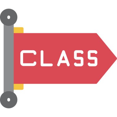 Yeni yılın düz vektör simgesi tasarımı