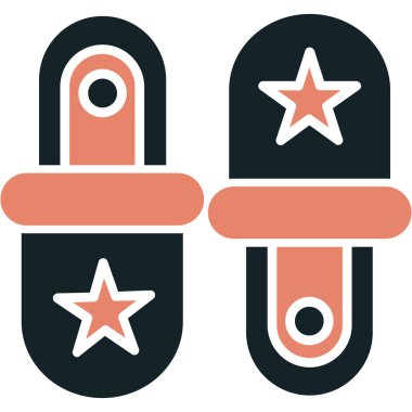 Noel dekorasyon vektör simgesi