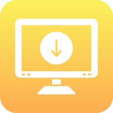 Bilgisayar simgesi. vektör illüstrasyonu