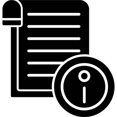 belge dosya simgesi, vektör illüstrasyonu