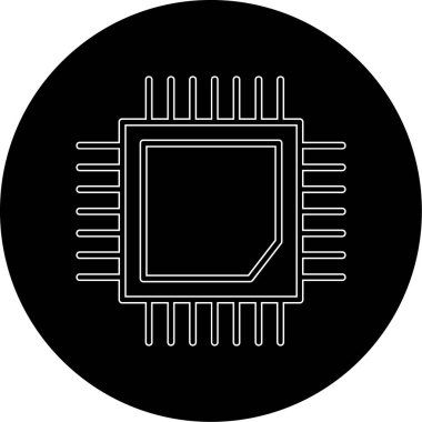 vektör Chip Simgesi illüstrasyonu