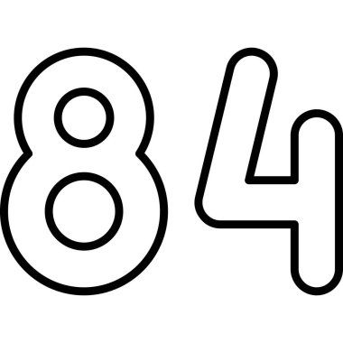 6 numaralı doğum günü vektör çizimi, siyah numara 6