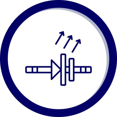 Bir yol simgesinin vektör illüstrasyonu