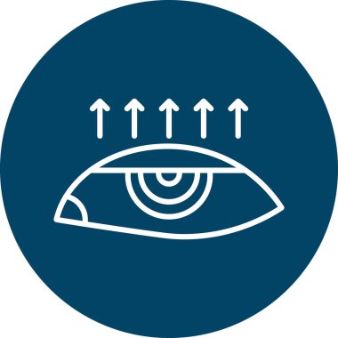 Göz simgesi vektör illüstrasyonu