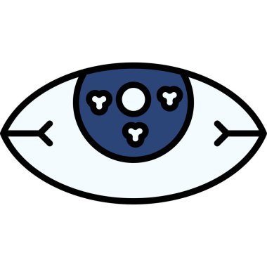 Göz. Web simgesi basit illüstrasyon