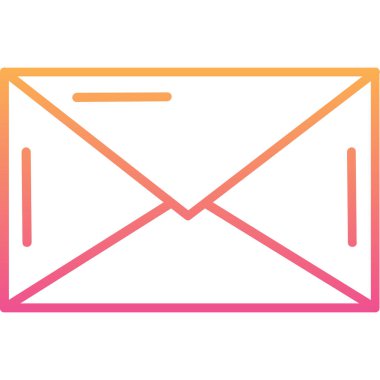 zarf simgesi, vektör çizimi