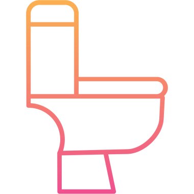 tuvalet simgesi modern vektör illüstrasyonu