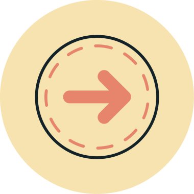 Ok. Web simgesi basit illüstrasyon