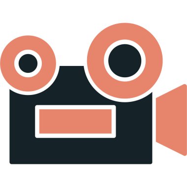 Kamera. Web simgesi basit illüstrasyon