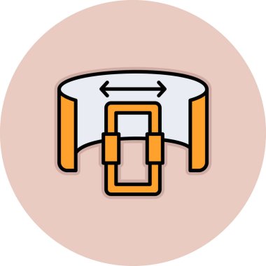 Modern bir simgenin vektör illüstrasyonu