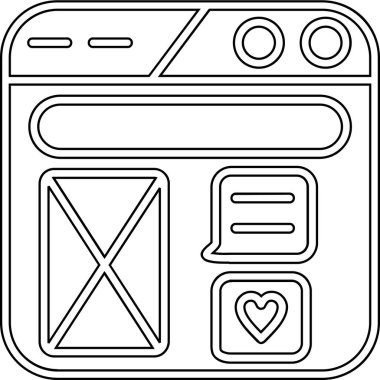 Bir smartphone simge vektör çizim