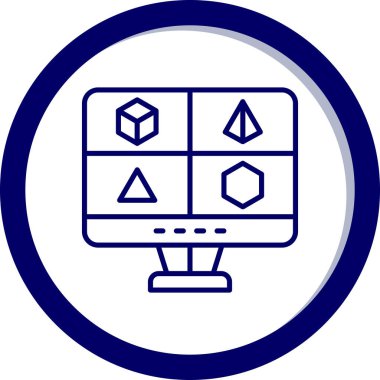 Seo simgesinin vektör illüstrasyonu