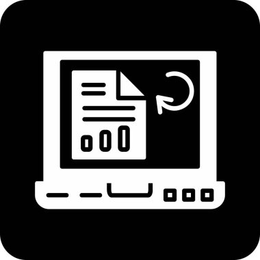 Belge. Web simgesi basit illüstrasyon