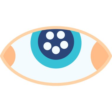 Göz simgesi vektör illüstrasyonu