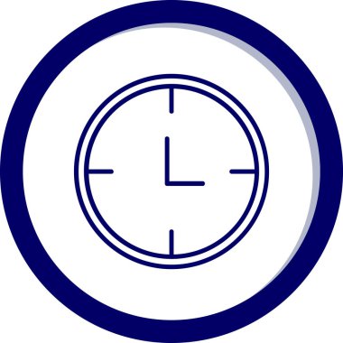 Saat simgesi vektör illüstrasyonu