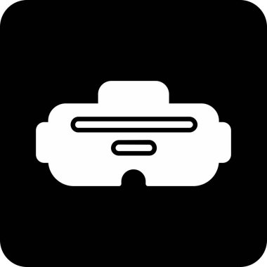 Bir araba simgesinin vektör illüstrasyonu