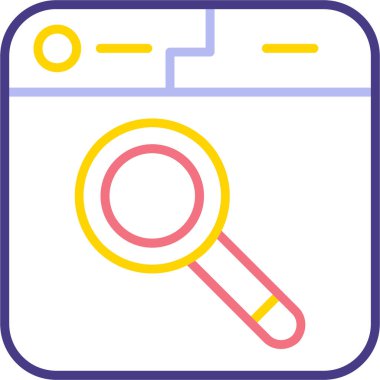 Arama simgesinin vektör illüstrasyonu