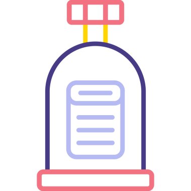 Şişe. Web simgesi basit illüstrasyon