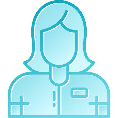 Kadın avatar simgesi vektör illüstrasyon tasarımı