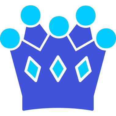 Taç. Web simgesi basit illüstrasyon