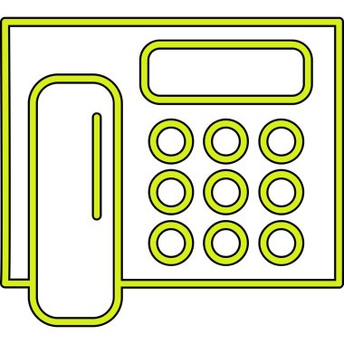 Telefon simgesi, anahat stili