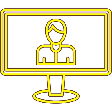 iş adamı simgesi, vektör illüstrasyonu