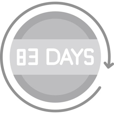 kalan gün simge tasarımı vektör illüstrasyonu