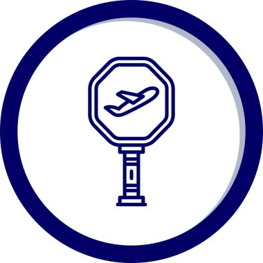 Uçak. Web simgesi basit illüstrasyon