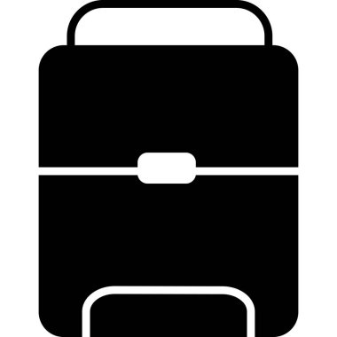 Çanta. Web simgesi basit illüstrasyon