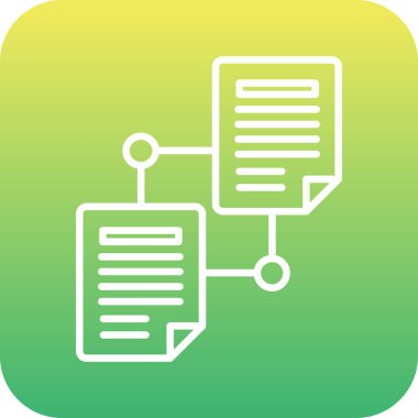 Dosya simgesinin vektör illüstrasyonu