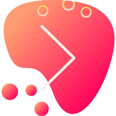 Kalbi olan kırmızı bir balonun vektör çizimi