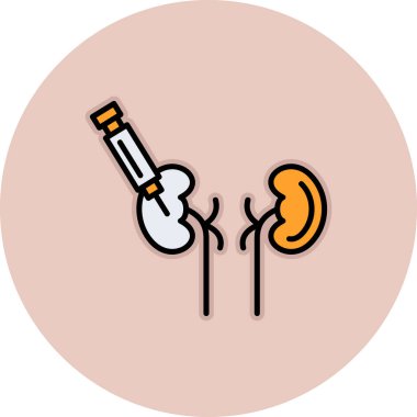 Tıbbi bir simgenin vektör illüstrasyonu