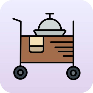 Bir karikatür yemeğinin vektör çizimi