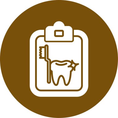 diş simgesi vektör illüstrasyonu