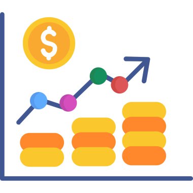 Dolar simgesi vektör tasarımlı tablo