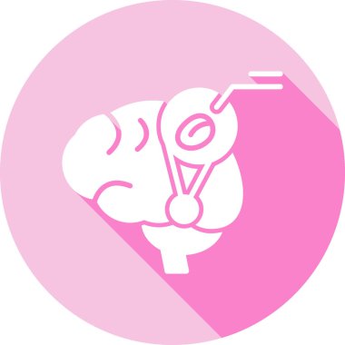 beyin ikonu vektör illüstrasyonu