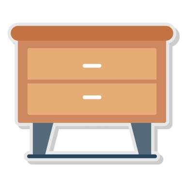 mobilya renkli vektör simgesi.