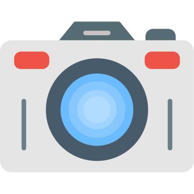 fotoğraf makinesi ikon vektör illüstrasyon tasarımı