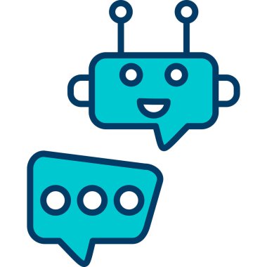 Konuş. Web simgesi basit illüstrasyon