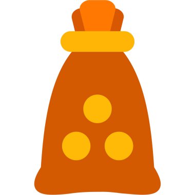 Noel şapkası ikonu, çizgi film tarzı