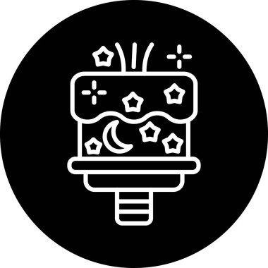 ampul simgesi vektör illüstrasyonu