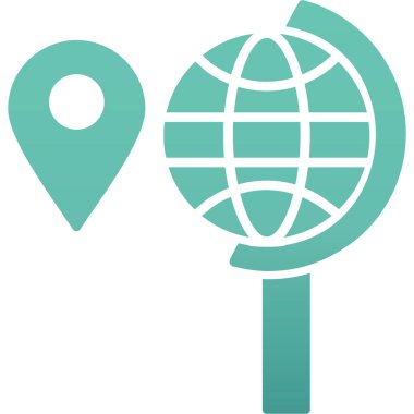 Konum simgesinin vektör illüstrasyonu