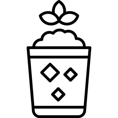 Kaktüs. Web simgesi basit tasarım